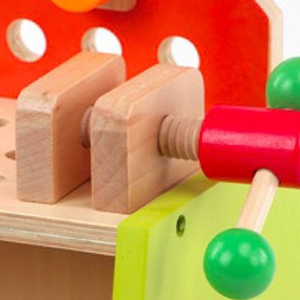 ست اسباب بازی میز ابزار چوبی Wooden tool table toy set -اسباب بازی